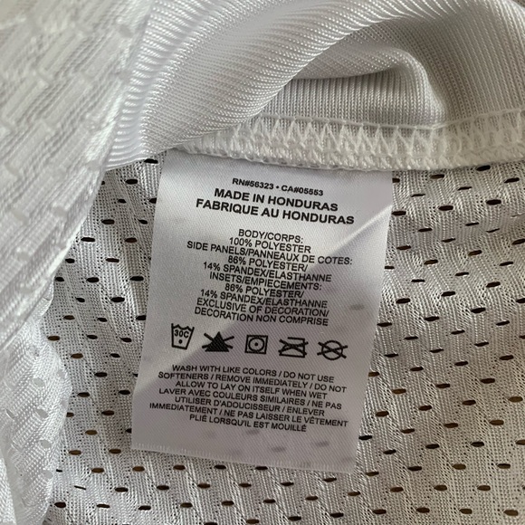 Nike Men’s Vapor White L Football Practice Jersey 908729-100 - Picture 4 of 8